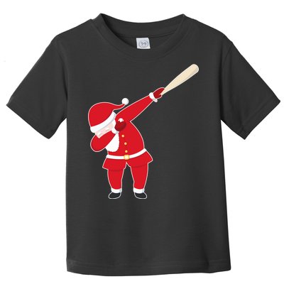 Baseball Bat Dabbing Santa Toddler T-Shirt