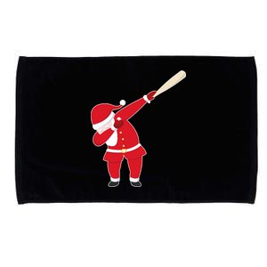 Baseball Bat Dabbing Santa Microfiber Hand Towel