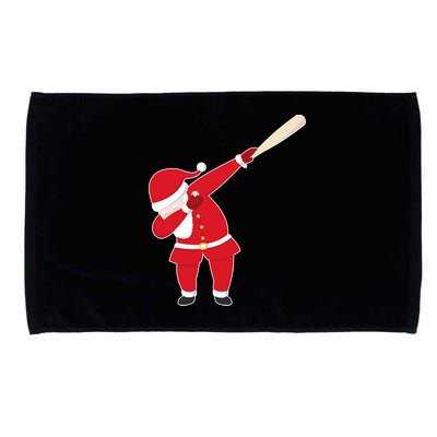 Baseball Bat Dabbing Santa Microfiber Hand Towel