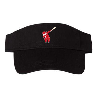 Baseball Bat Dabbing Santa Valucap Bio-Washed Visor