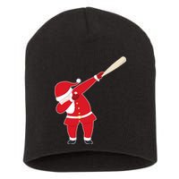 Baseball Bat Dabbing Santa Short Acrylic Beanie