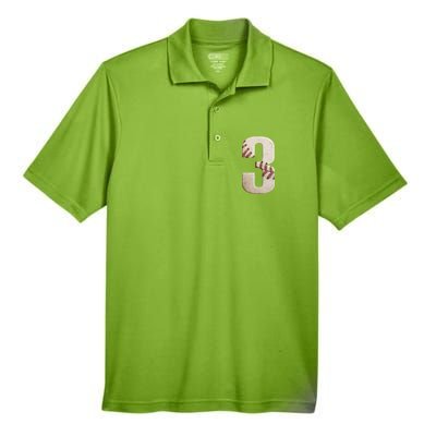 Baseball Birthday 3rd Birthday Men's Origin Performance Pique Polo