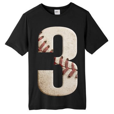 Baseball Birthday 3rd Birthday Tall Fusion ChromaSoft Performance T-Shirt