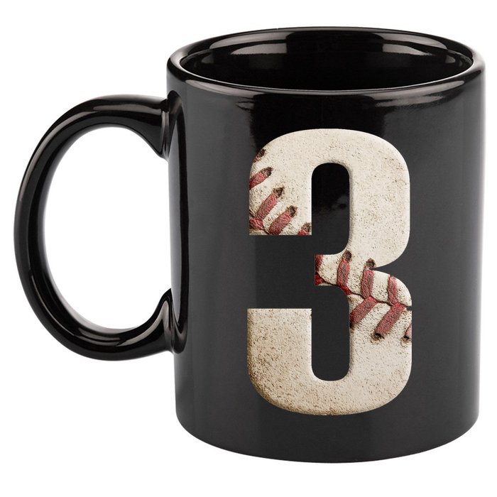 Baseball Birthday 3rd Birthday 11oz C Handle Ceramic Mug