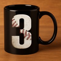Baseball Birthday 3rd Birthday 11oz C Handle Ceramic Mug