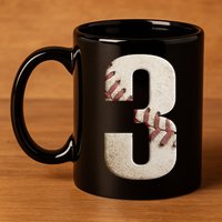Baseball Birthday 3rd Birthday 11oz C Handle Ceramic Mug
