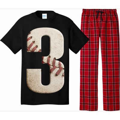 Baseball Birthday 3rd Birthday Pajama Set