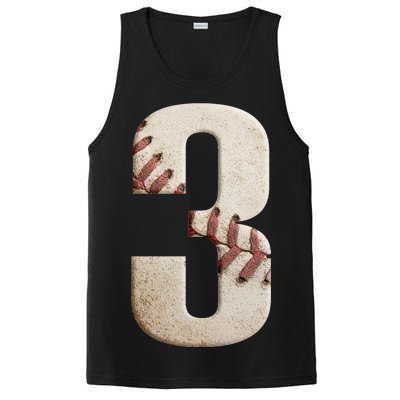 Baseball Birthday 3rd Birthday PosiCharge Competitor Tank