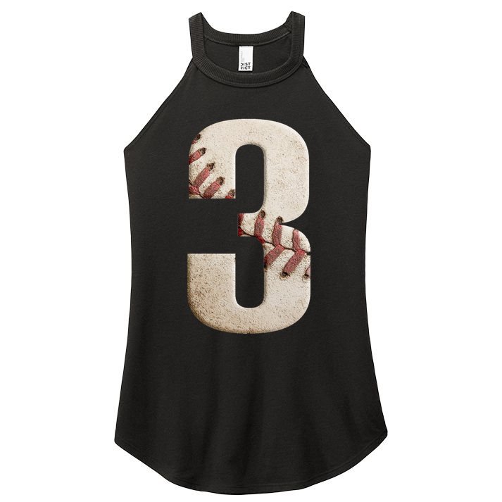 Baseball Birthday 3rd Birthday Women's Perfect Tri Rocker Tank