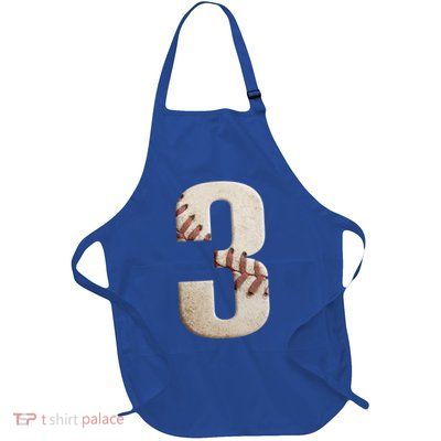 Baseball Birthday 3rd Birthday Apron