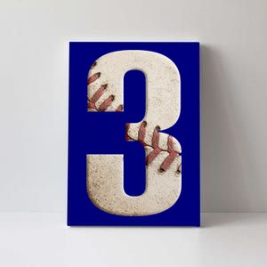 Baseball Birthday 3rd Birthday Canvas