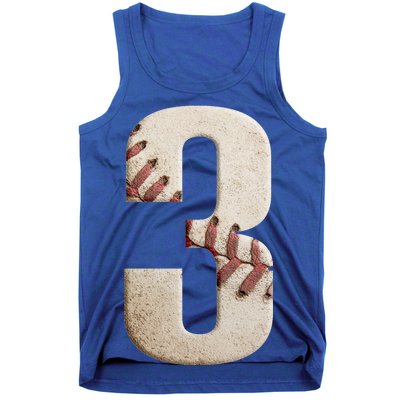 Baseball Birthday 3rd Birthday Tank Top