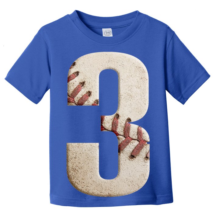 Baseball Birthday 3rd Birthday Toddler T-Shirt