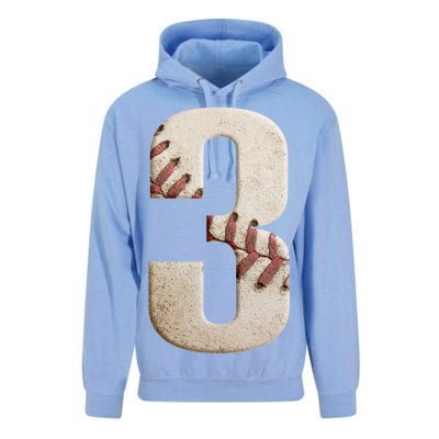 Baseball Birthday 3rd Birthday Unisex Surf Hoodie