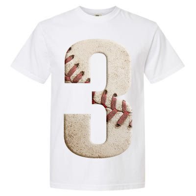 Baseball Birthday 3rd Birthday Garment-Dyed Heavyweight T-Shirt