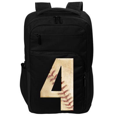 Baseball Birthday 4th birthday Impact Tech Backpack