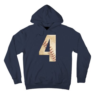 Baseball Birthday 4th birthday Hoodie