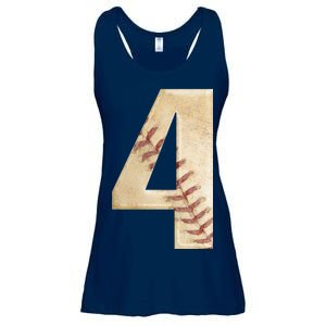 Baseball Birthday 4th birthday Ladies Essential Flowy Tank