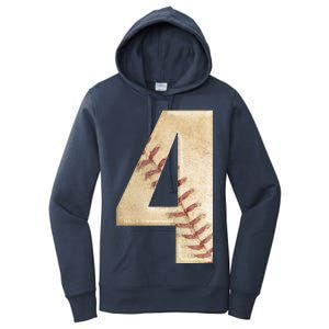 Baseball Birthday 4th birthday Women's Pullover Hoodie