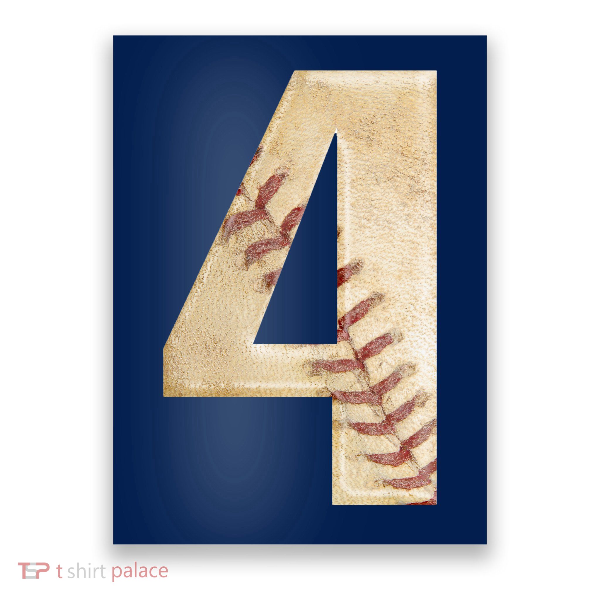Baseball Birthday 4th birthday Poster