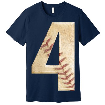 Baseball Birthday 4th birthday Premium T-Shirt