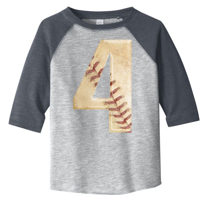 Baseball Birthday 4th birthday Toddler Fine Jersey T-Shirt
