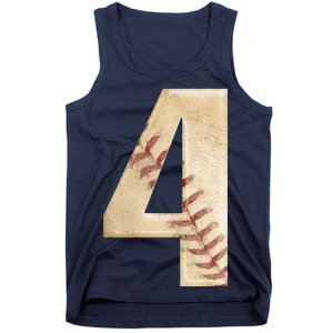 Baseball Birthday 4th birthday Tank Top