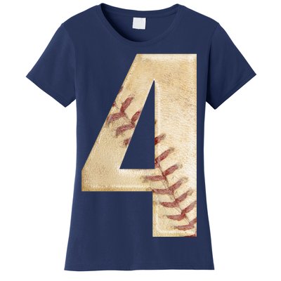 Baseball Birthday 4th birthday Women's T-Shirt