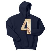 Baseball Birthday 4th birthday Kids Hoodie