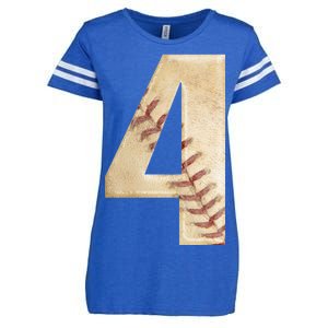 Baseball Birthday 4th birthday Enza Ladies Jersey Football T-Shirt