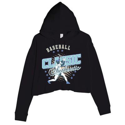 Baseball Classic Crop Fleece Hoodie