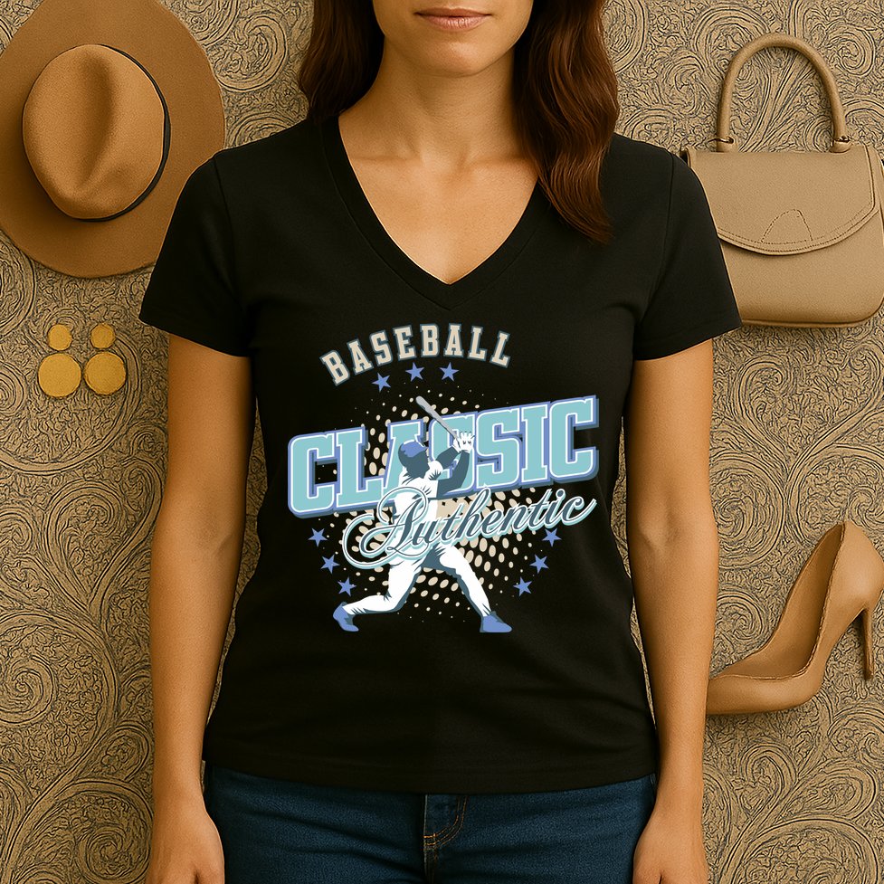 Baseball Classic Women's V-Neck T-Shirt