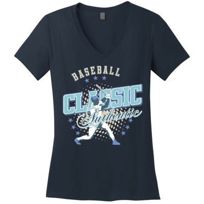 Baseball Classic Women's V-Neck T-Shirt