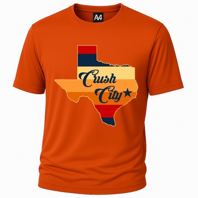 Baseball Crush City Houston Texas Cooling Performance Crew T-Shirt