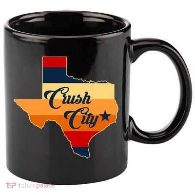 Baseball Crush City Houston Texas 11oz C Handle Ceramic Mug