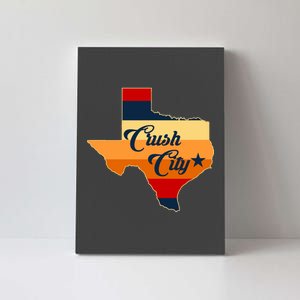 Baseball Crush City Houston Texas Canvas