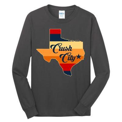 Baseball Crush City Houston Texas Tall Long Sleeve T-Shirt