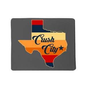 Baseball Crush City Houston Texas Mousepad