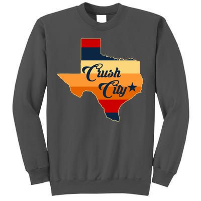 Baseball Crush City Houston Texas Tall Sweatshirt