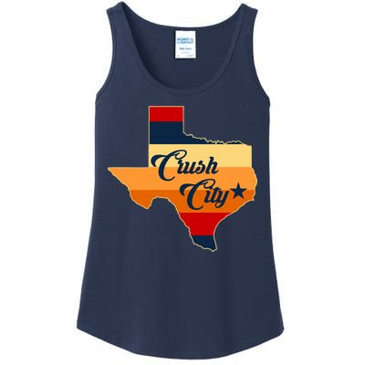 Baseball Crush City Houston Texas Ladies Essential Tank