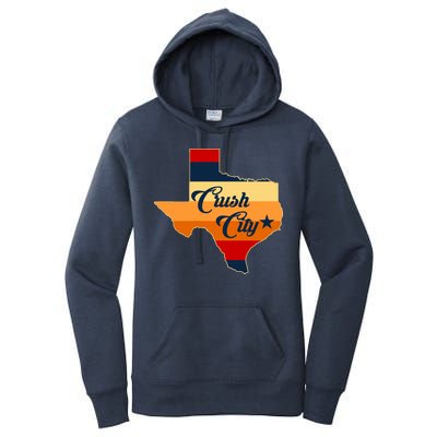 Baseball Crush City Houston Texas Women's Pullover Hoodie