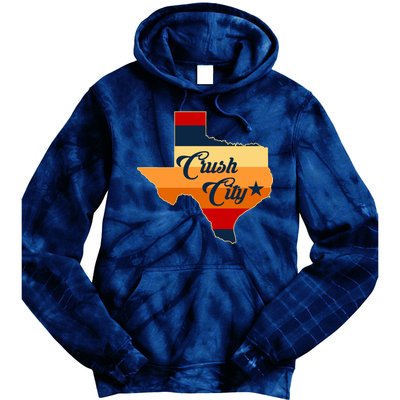 Baseball Crush City Houston Texas Tie Dye Hoodie