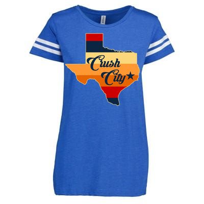 Baseball Crush City Houston Texas Enza Ladies Jersey Football T-Shirt