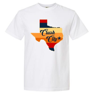 Baseball Crush City Houston Texas Garment-Dyed Heavyweight T-Shirt