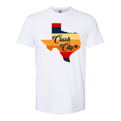 Baseball Crush City Houston Texas Softstyle CVC T-Shirt