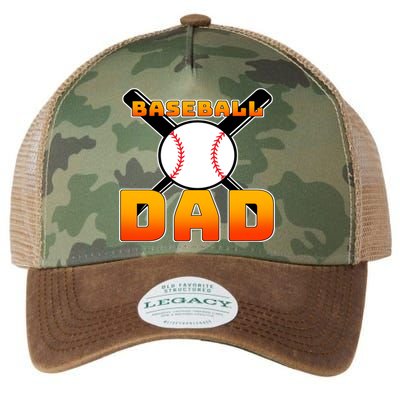 Baseball Dad Cute Father Legacy Tie Dye Trucker Hat