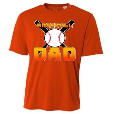 Baseball Dad Cute Father Cooling Performance Crew T-Shirt