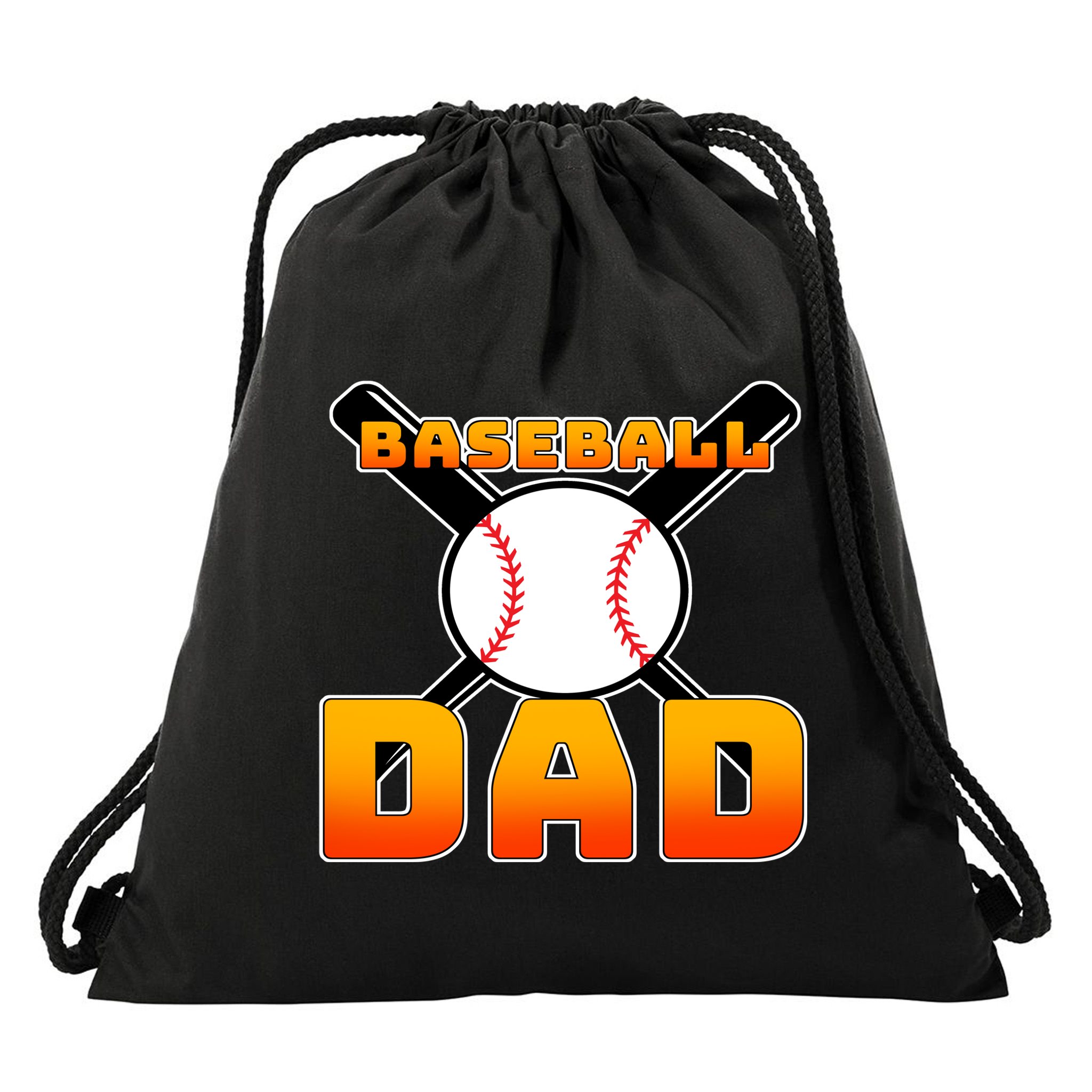 Baseball Dad Cute Father Drawstring Bag