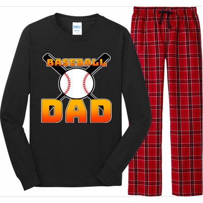 Baseball Dad Cute Father Long Sleeve Pajama Set