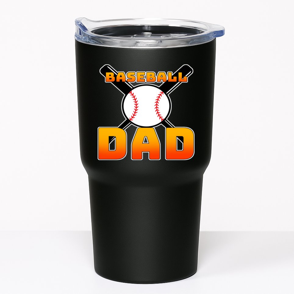 Baseball Dad Cute Father Tumbler